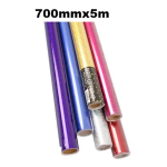 Paper Gift Wrap 700mmx5m Metallic Rolls - assorted